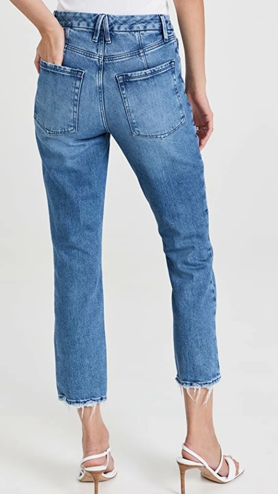 Distressed Jeans * | Promo Good American Good Icon Crop Jeans Indigo260