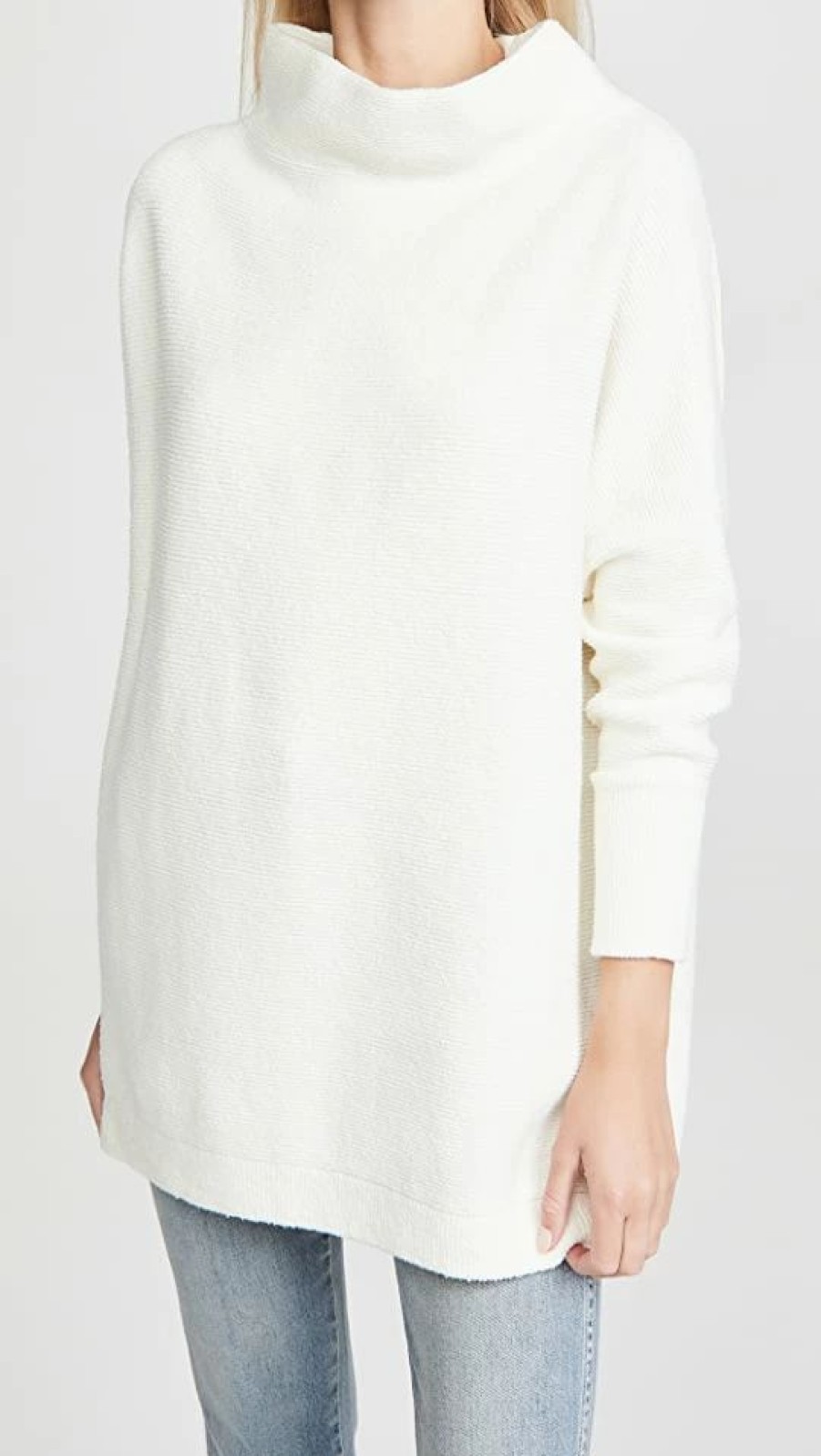 Turtle & Mock Necks * | Flash Sale Free People Ottoman Slouchy Sweater Ecru