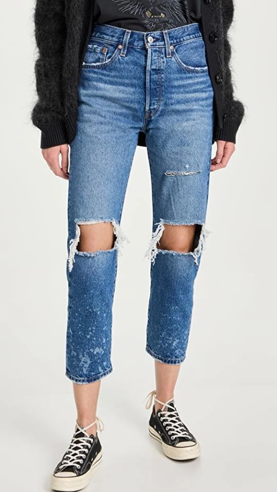 Distressed Jeans * | Top 10 Levi'S 501 Crop Jeans Athens Ranks