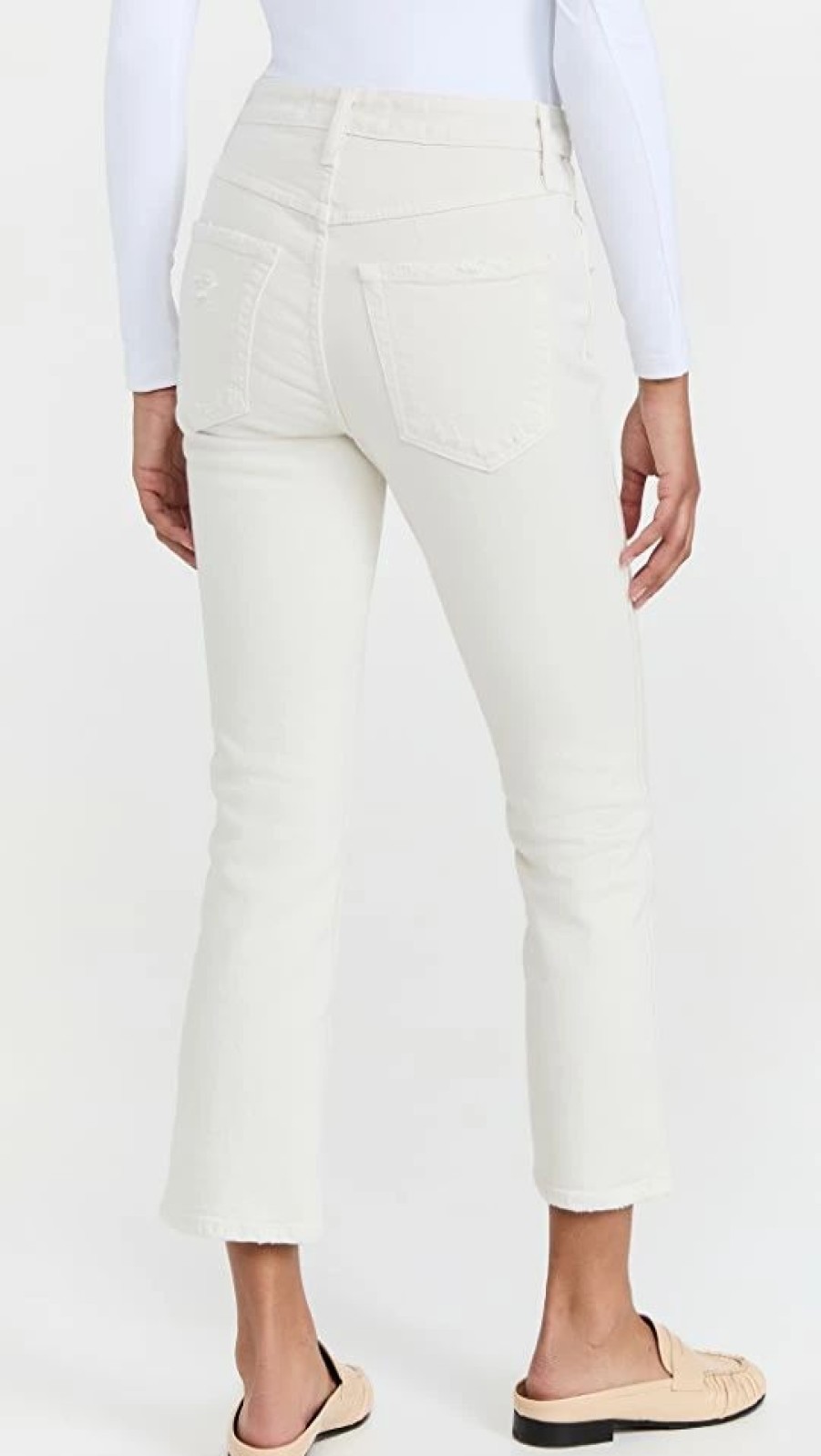 Distressed Jeans * | Deals Amo Bella Boot Cut Jeans White Oak