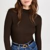 Turtle & Mock Necks * | Budget Cotton Citizen Verona Turtleneck Espresso