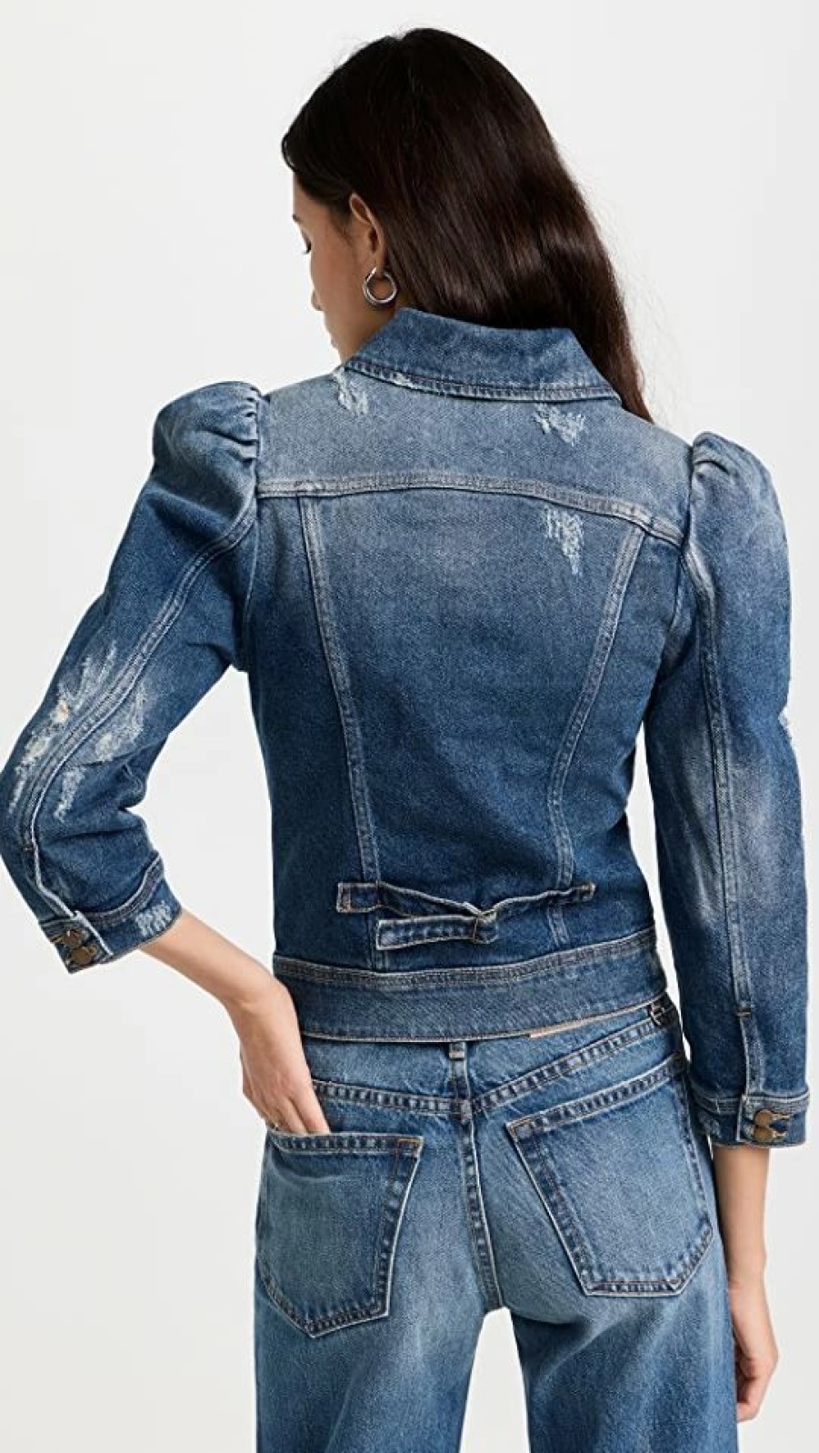 Jean Jackets * | Discount Retrofete Ada Jacket Worn Vintage Blue