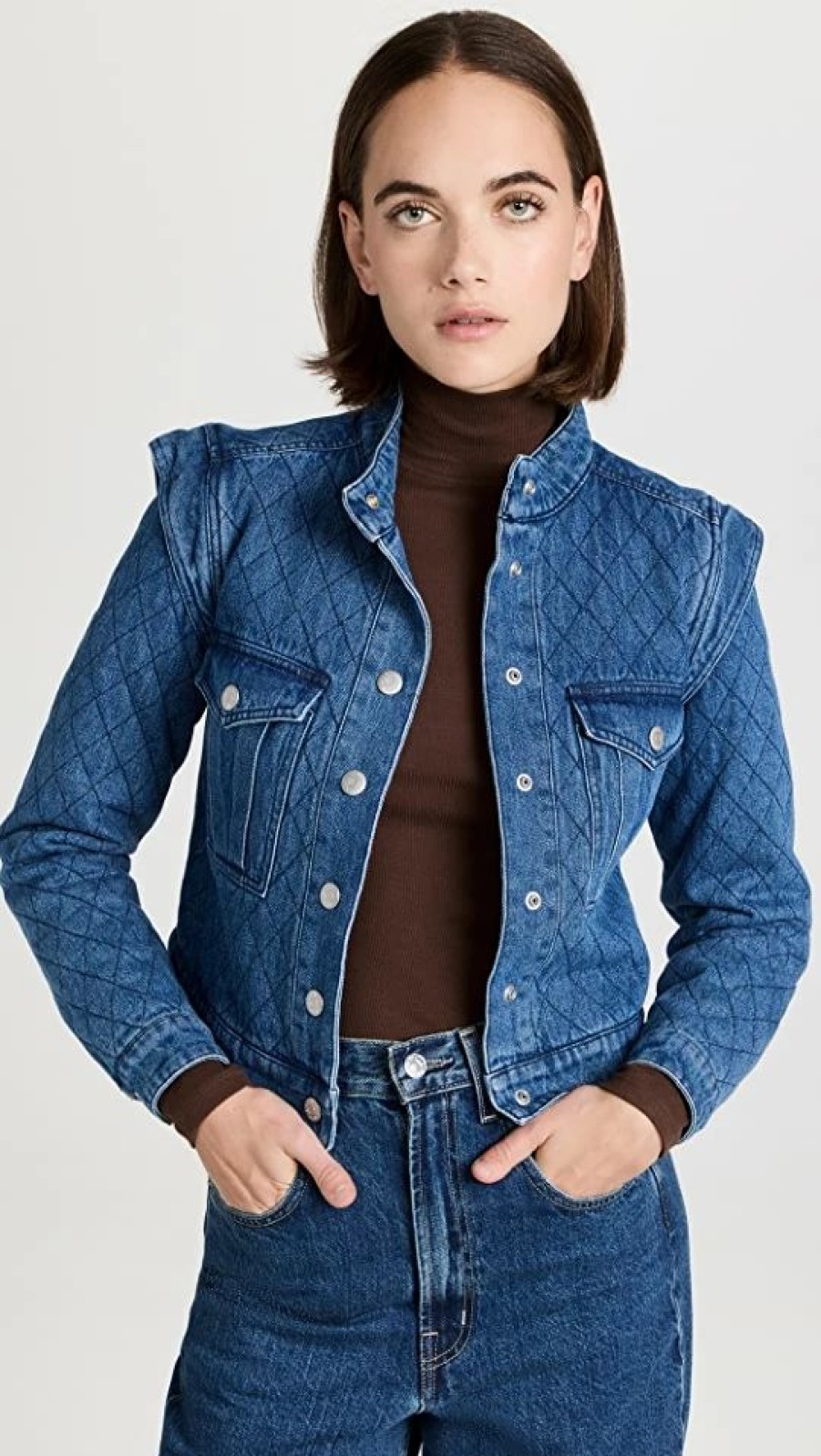 Jean Jackets * | Best Pirce Veronica Beard Jean Killian Quilted Jacket Keystone