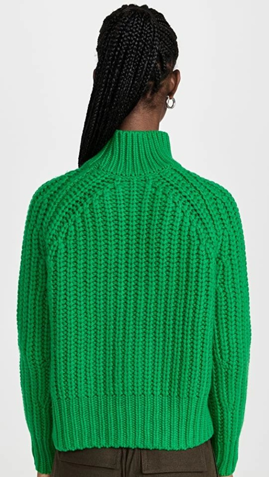 Turtle & Mock Necks * | Top 10 Vince Ribbed Turtleneck Emerald