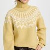 Turtle & Mock Necks * | Cheapest Tory Sport Merino Fair Isle Sweater Jojoba Mountain Fair Isle