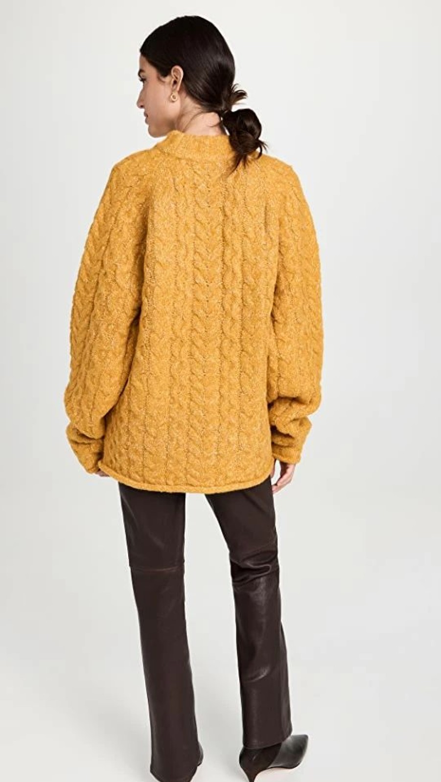 Turtle & Mock Necks * | Cheap Staud Jeromine Sweater Sunflower