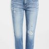 Distressed Jeans * | Outlet Moussy Vintage Mv Glendele Skinny Jeans Light Blue