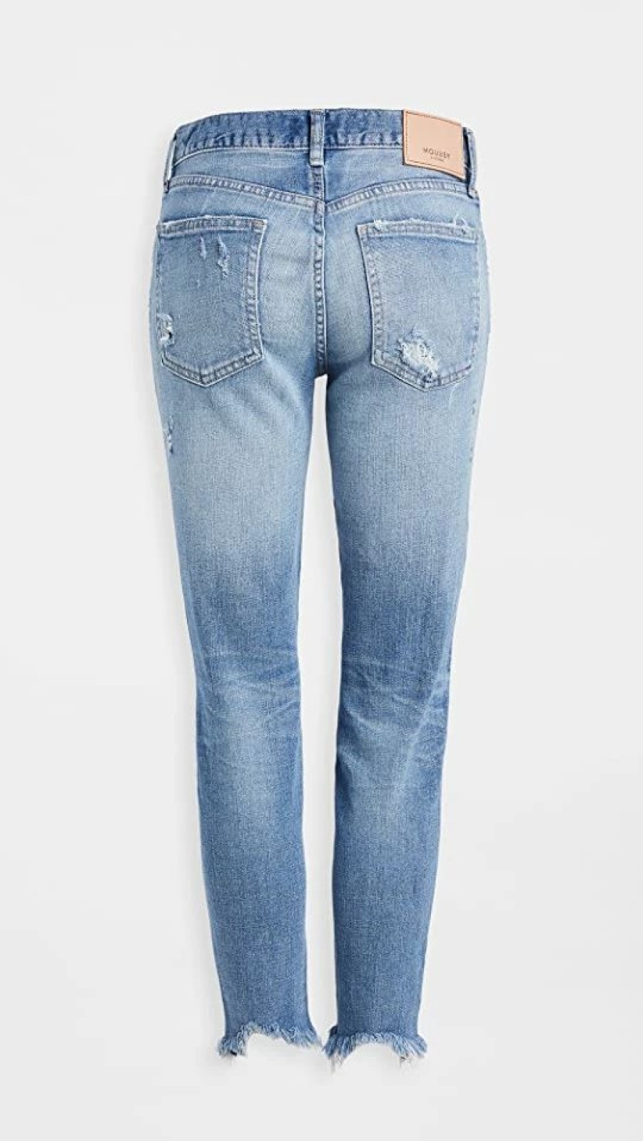 Distressed Jeans * | Outlet Moussy Vintage Mv Glendele Skinny Jeans Light Blue