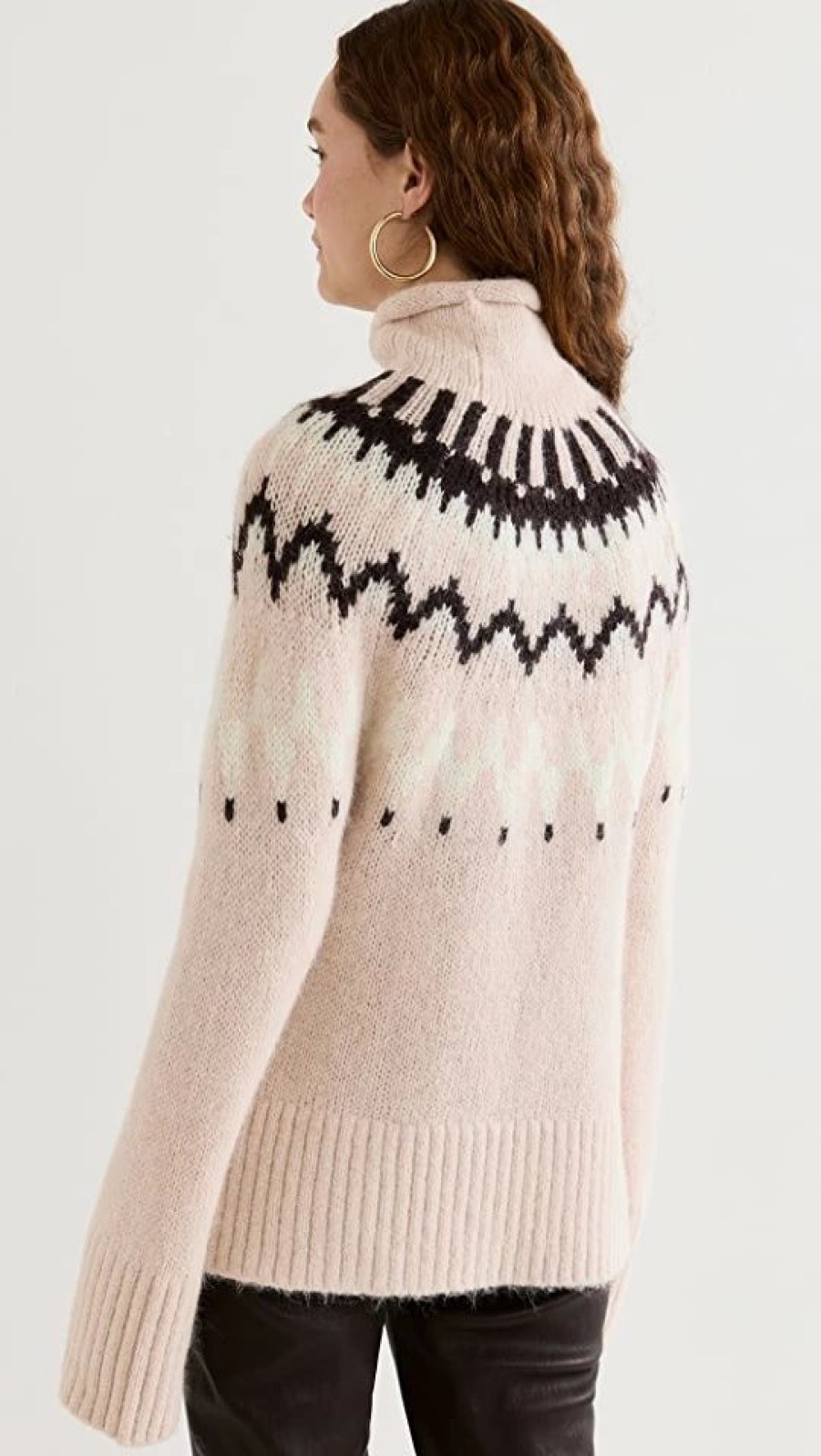 Turtle & Mock Necks * | New A.L.C. Ruby Sweater Pink Natural Multi