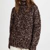 Turtle & Mock Necks * | Hot Sale Acne Studios Marled Sweater Chocolate Brown