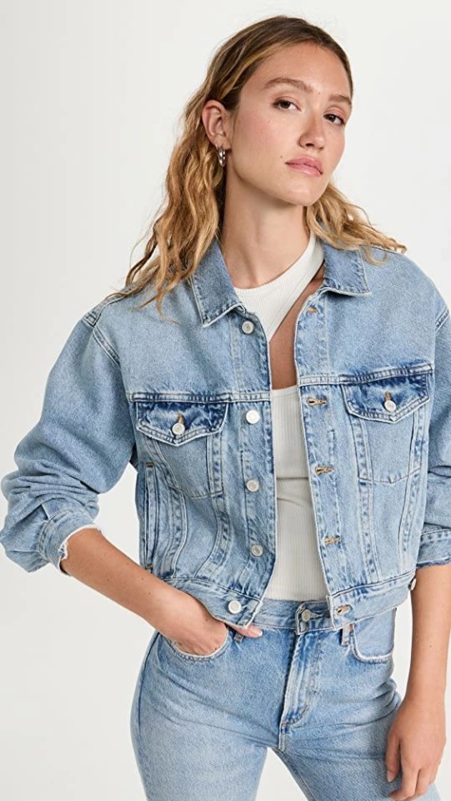 Jean Jackets * | Budget Agolde Shrunken Charli Jacket Immortal