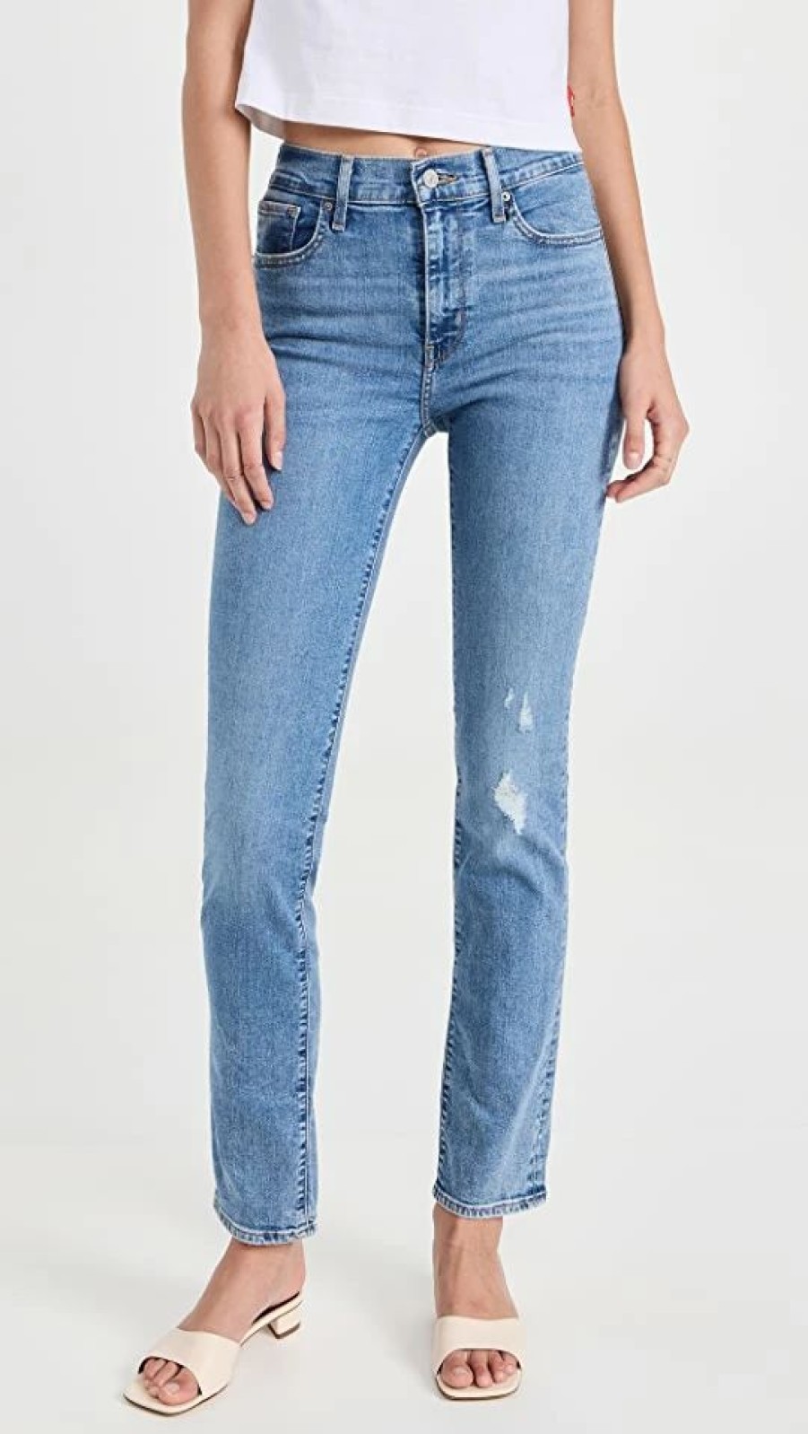 Distressed Jeans * | Best Deal Levi'S 724 High Rise Straight Jeans Keep It Simple