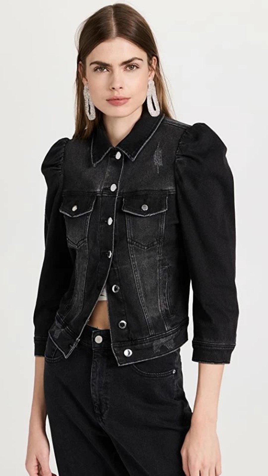 Jean Jackets * | Top 10 Retrofete Ada Jacket Faded Black Terry