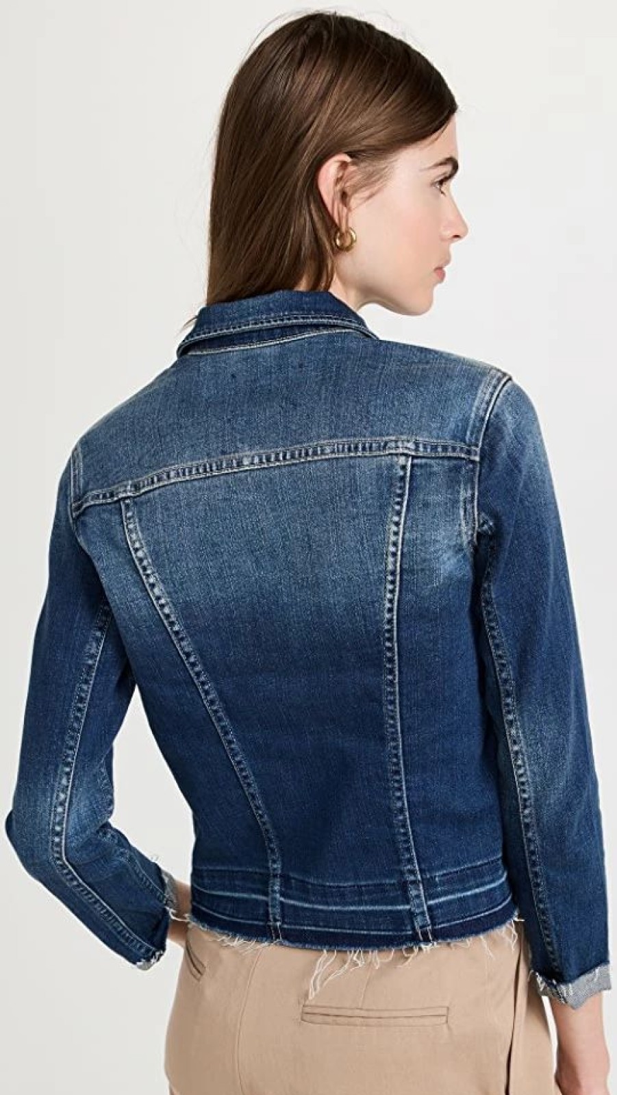 Jean Jackets * | Wholesale L'Agence Tatiana Released Hem Jacket Talladega