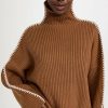 Turtle & Mock Necks * | Best Deal Rag & Bone Ingrid Rib Turtleneck Dark Brown