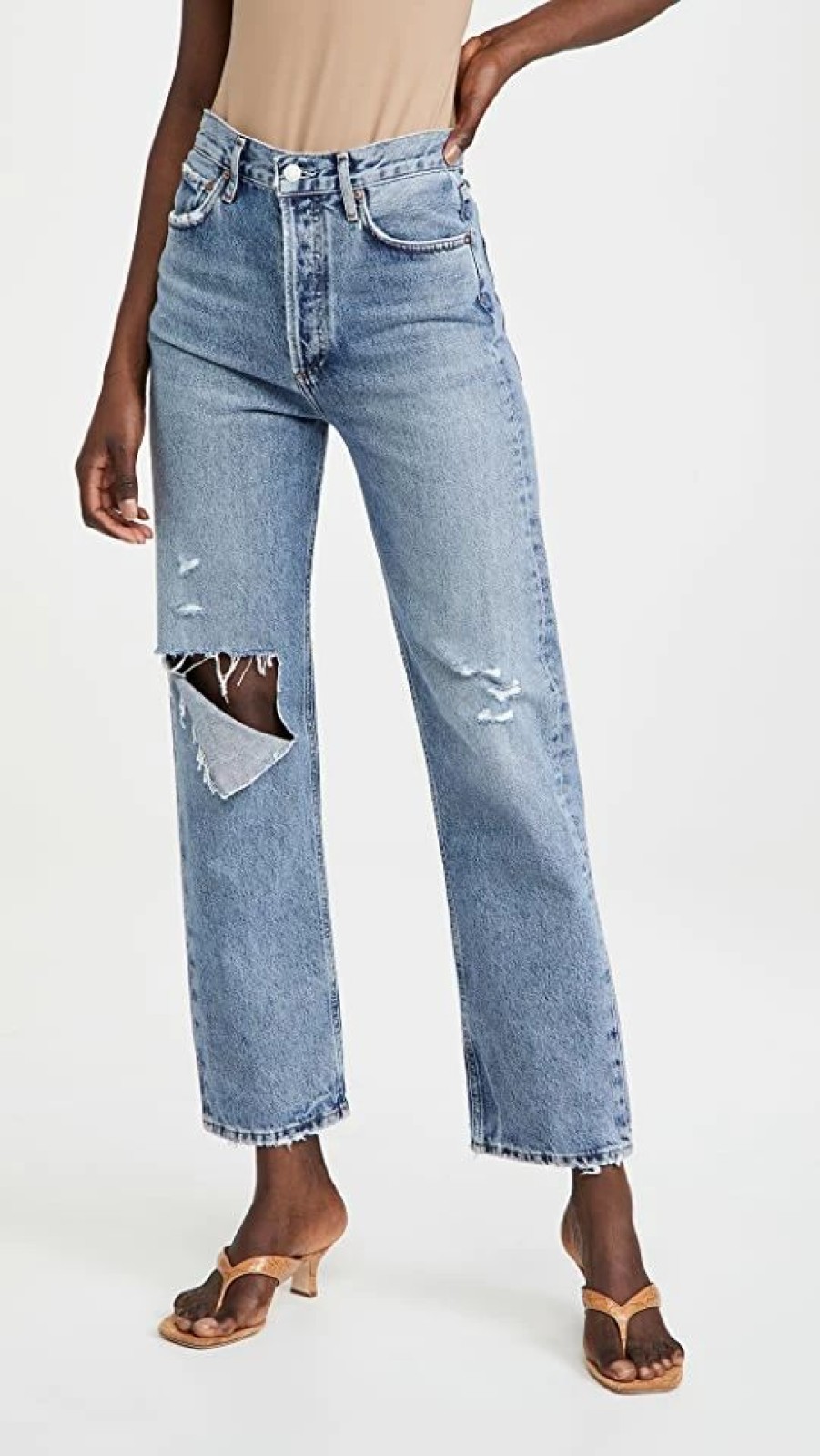 Distressed Jeans * | Flash Sale Agolde The 90'S Pinch Waist Jeans Lineup