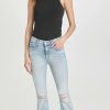 Distressed Jeans * | Best Sale Mother The Weekender Fray Jeans Action Shot