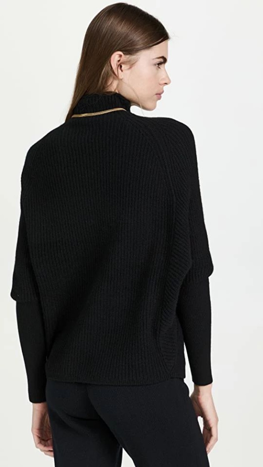 Turtle & Mock Necks * | Best Sale Club Monaco Emma Cashmere Sweater Black