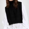 Turtle & Mock Necks * | Top 10 Dodo Bar Or Paul Turtleneck Vest Black