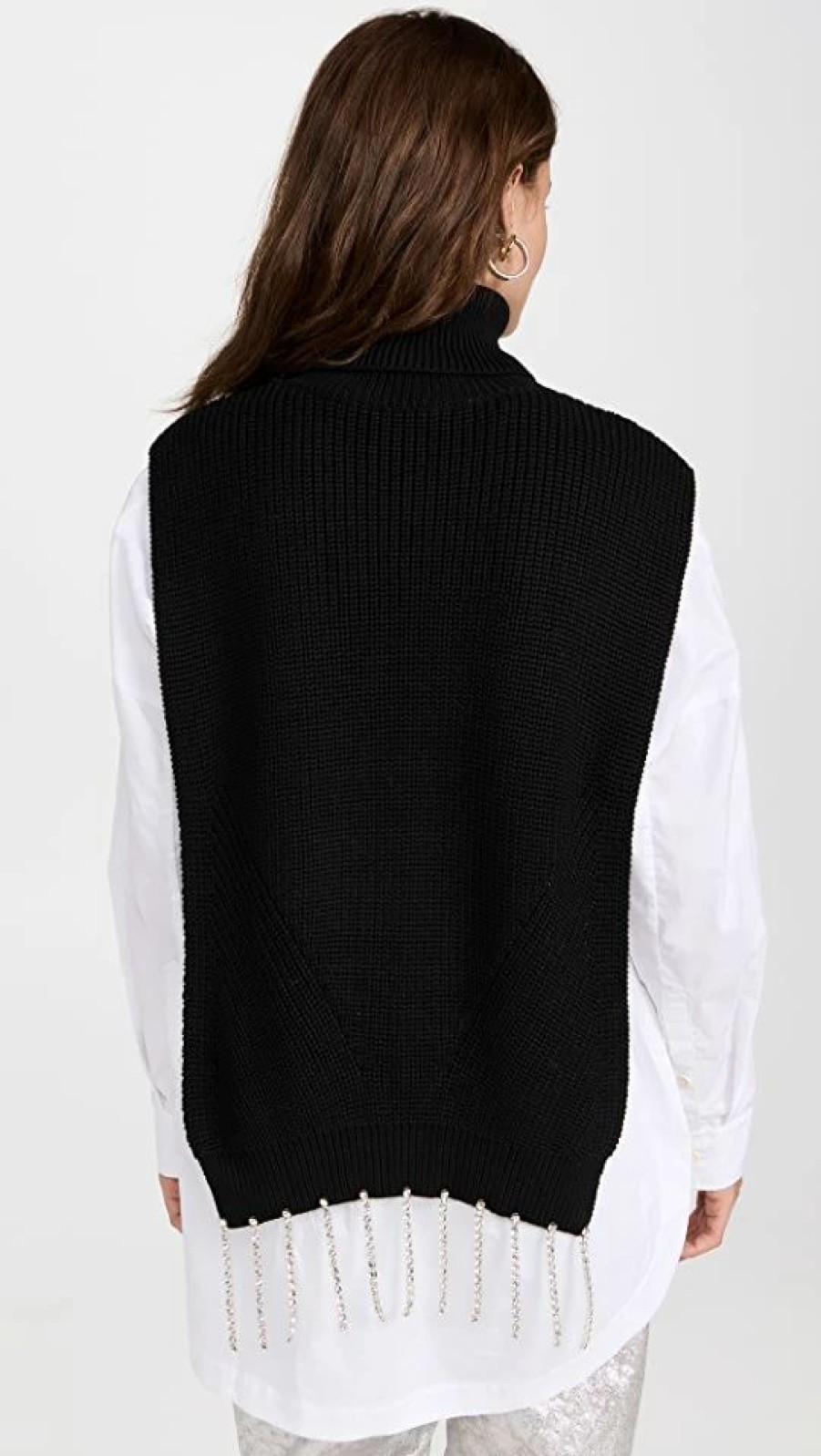 Turtle & Mock Necks * | Top 10 Dodo Bar Or Paul Turtleneck Vest Black