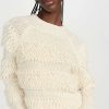 Turtle & Mock Necks * | Outlet Faherty Polly Sweater Winter White