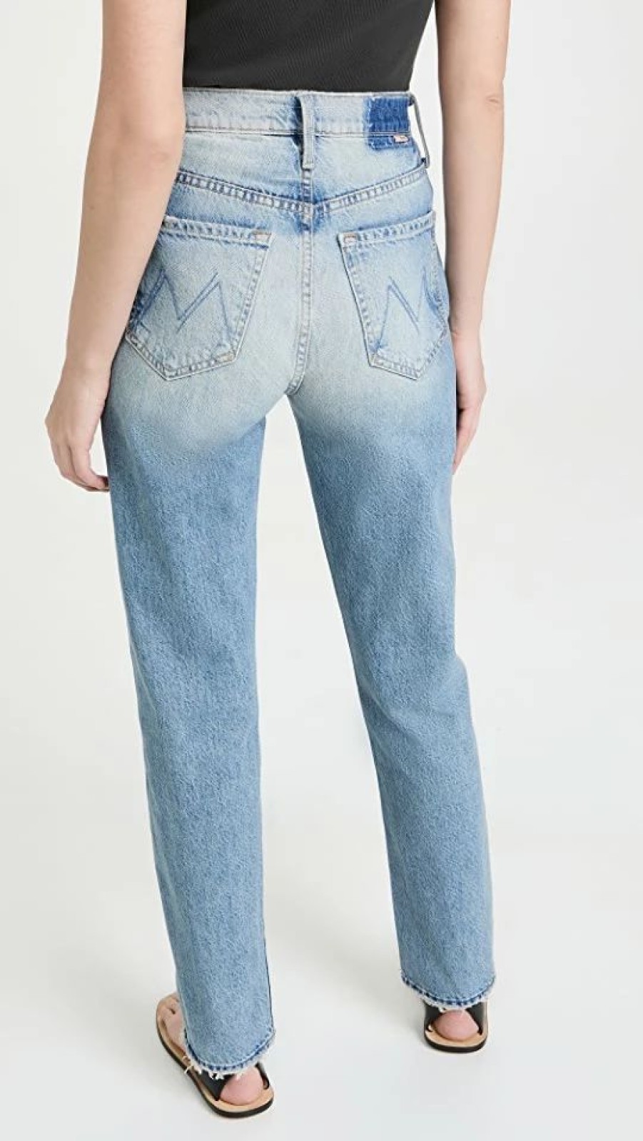 Distressed Jeans * | Discount Mother The Huffy Skimp Jeans Hotter On The Other Side