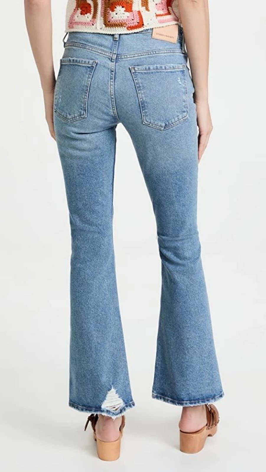 Distressed Jeans * | Hot Sale Citizens Of Humanity Emannuelle Low Rise Boot Jeans Meadow