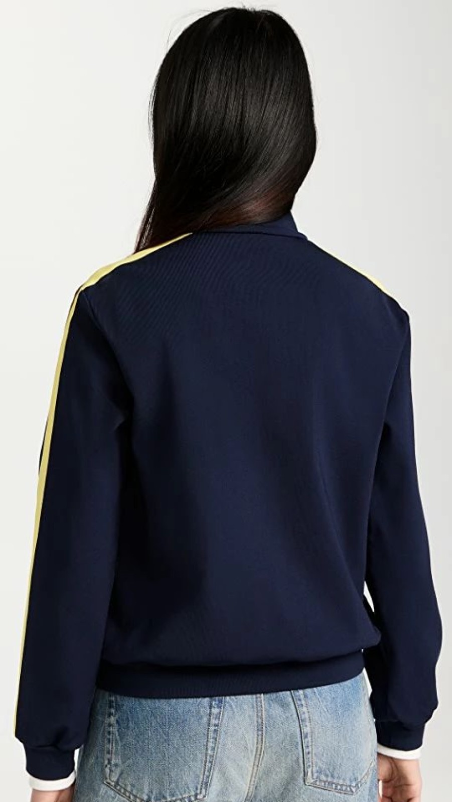 Turtle & Mock Necks * | Promo Tory Burch Knit Quarter Zip Pullover Tory Navy