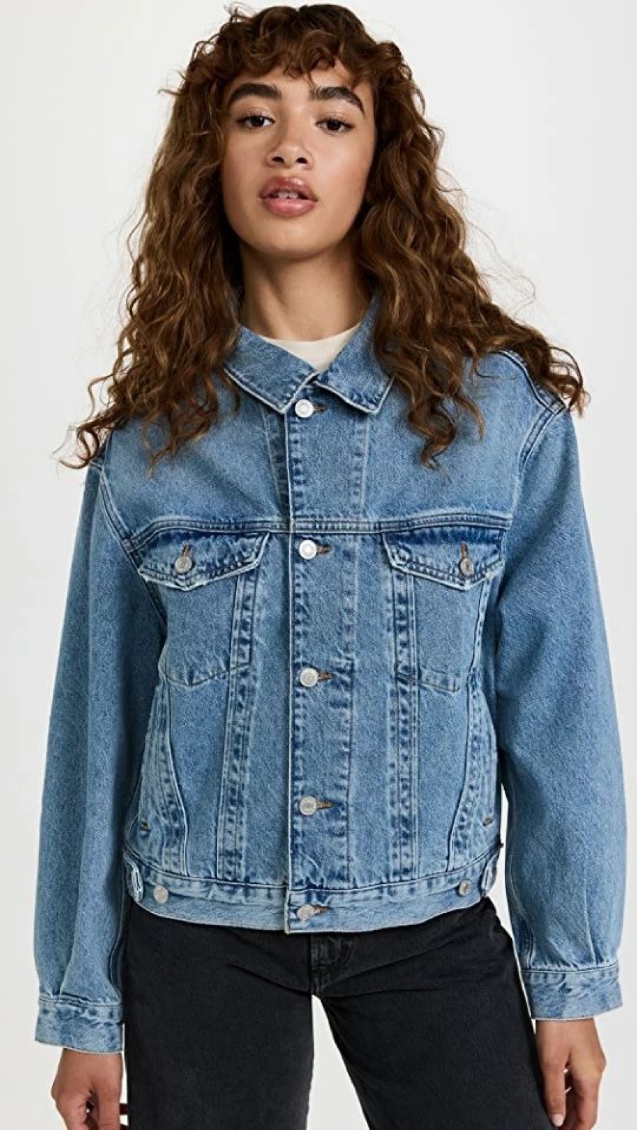 Jean Jackets * | Promo Agolde Charli Oversized Denim Jacket Debate