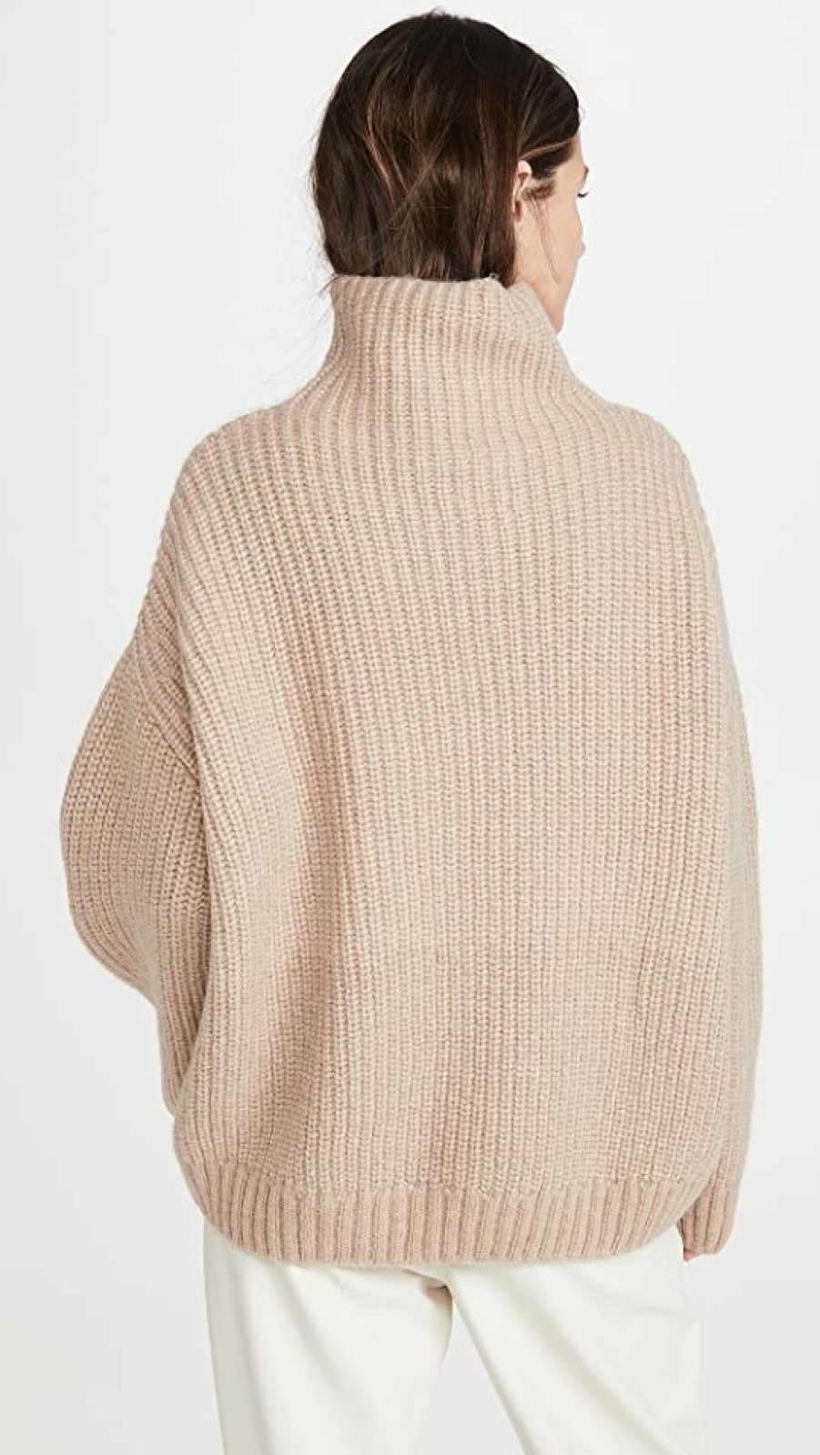 Turtle & Mock Necks * | Hot Sale Anine Bing Sydney Sweater Tan