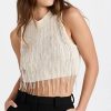 Turtle & Mock Necks * | Wholesale Philosophy Di Lorenzo Serafini Wool Crop Top Ivory