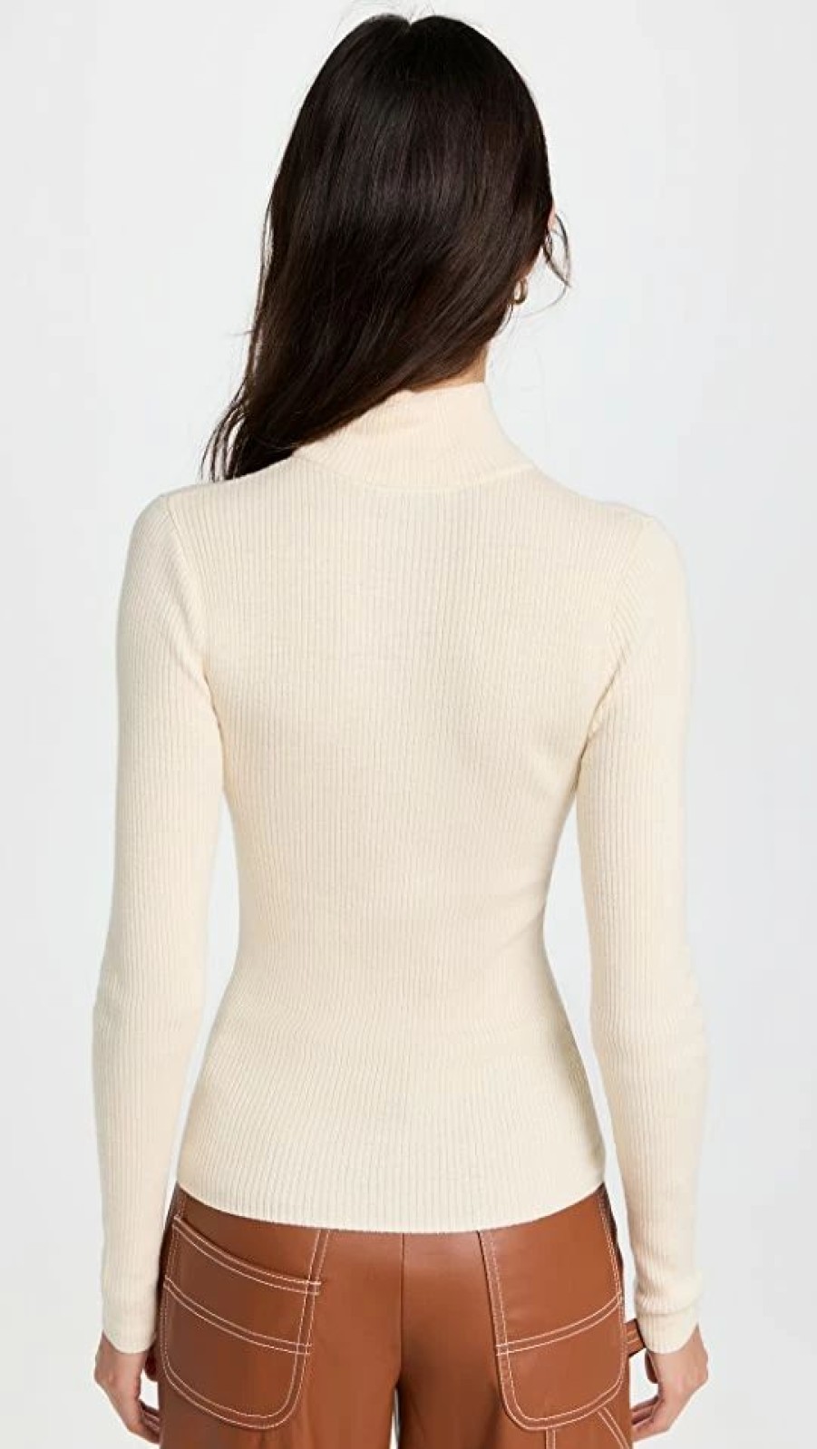 Turtle & Mock Necks * | Brand New Ayr Visionary Turtleneck Sweater Sweetcream