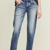 Distressed Jeans * | Discount Moussy Vintage Kelley Tapered Jeans Dark Blue