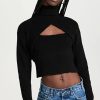 Turtle & Mock Necks * | Top 10 Astr The Label Taissa Sweater Black