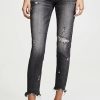 Distressed Jeans * | Deals Moussy Vintage Mv Glendele Skinny Black Jeans