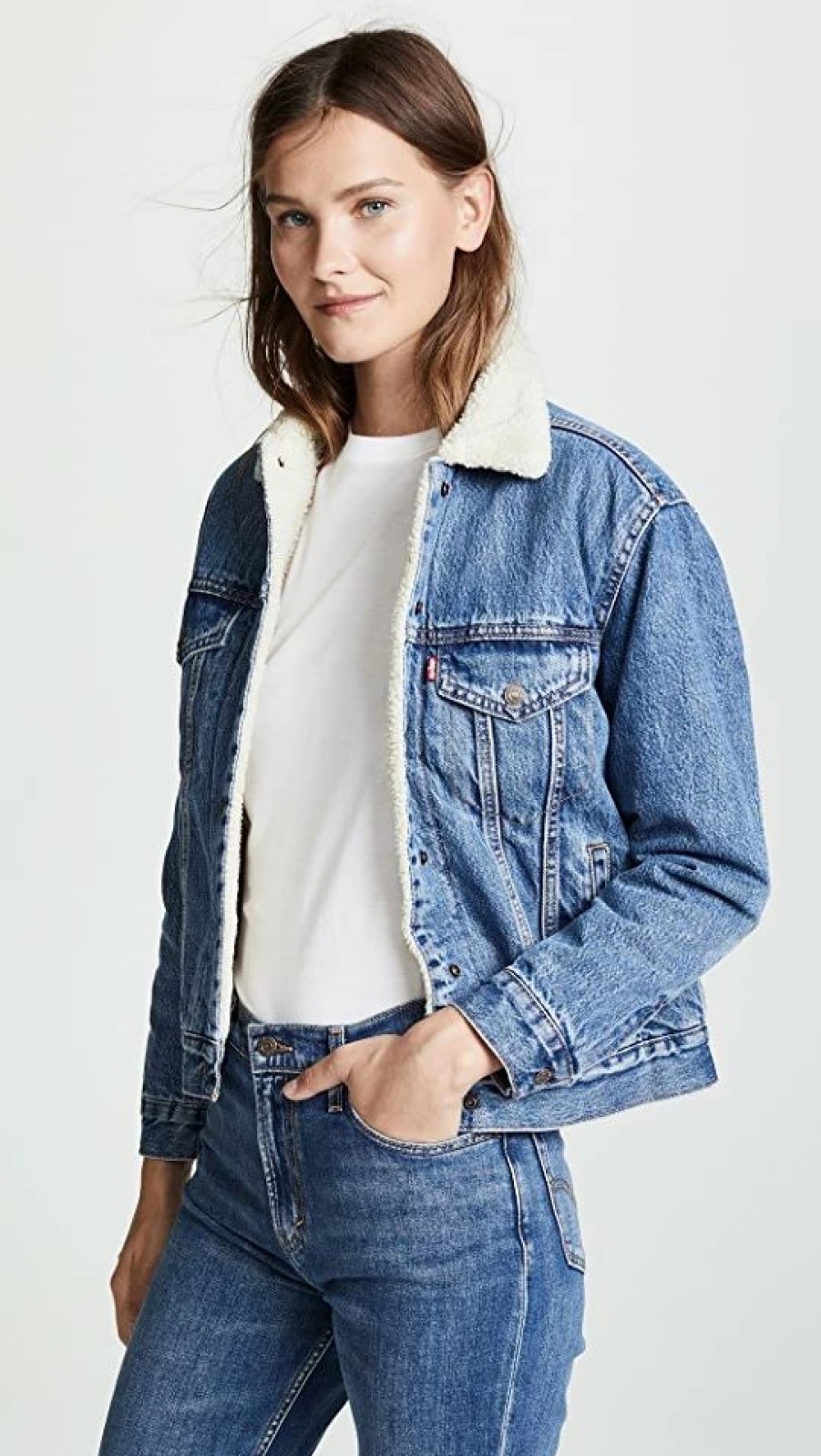 Jean Jackets * | Deals Levi'S Ex-Boyfriend Sherpa Trucker Jacket Addicted To Love