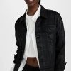 Jean Jackets * | Budget 7 For All Mankind Classic Coated Trucker Jacket Rabbit Hole