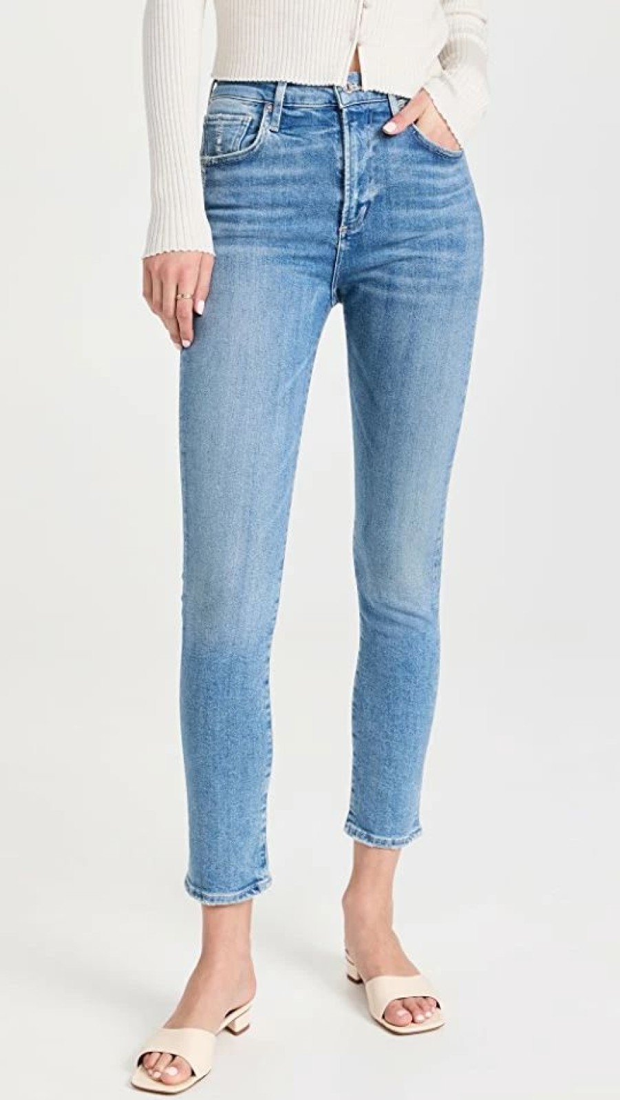 Distressed Jeans * | Deals Citizens Of Humanity Olivia High Rise Slim Jeans Delirium