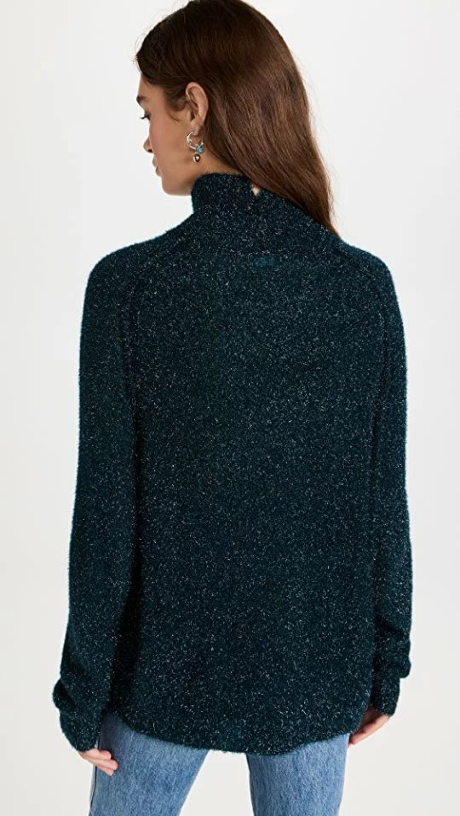 Turtle & Mock Necks * | Best Pirce Acne Studios Knitwear Turtleneck Petrol Blue