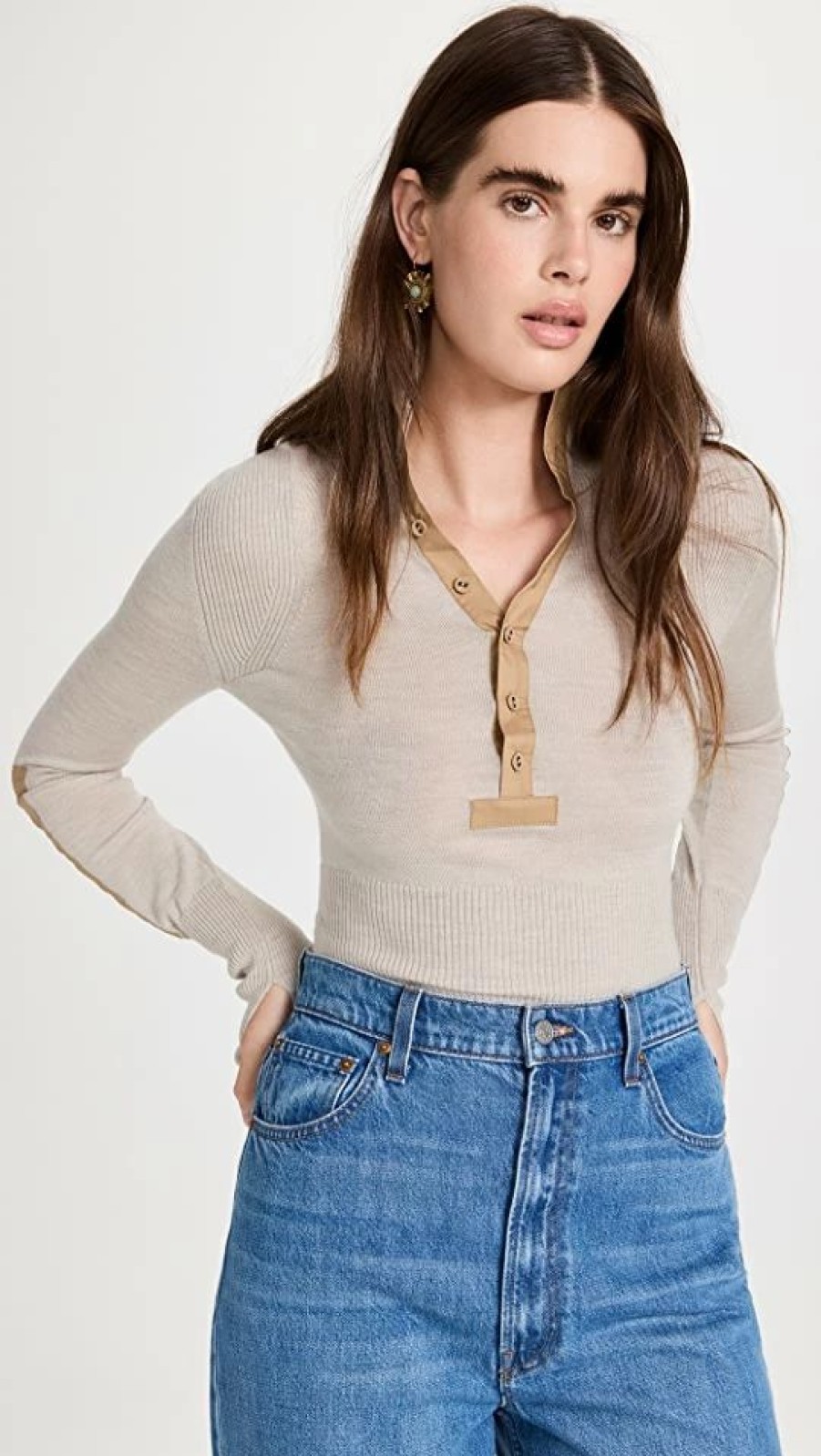 Turtle & Mock Necks * | Best Sale Ulla Johnson Drew Pullover Sweater Chalk