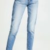 Distressed Jeans * | Top 10 Moussy Vintage Mv Magee Tapered Jeans Light Blue