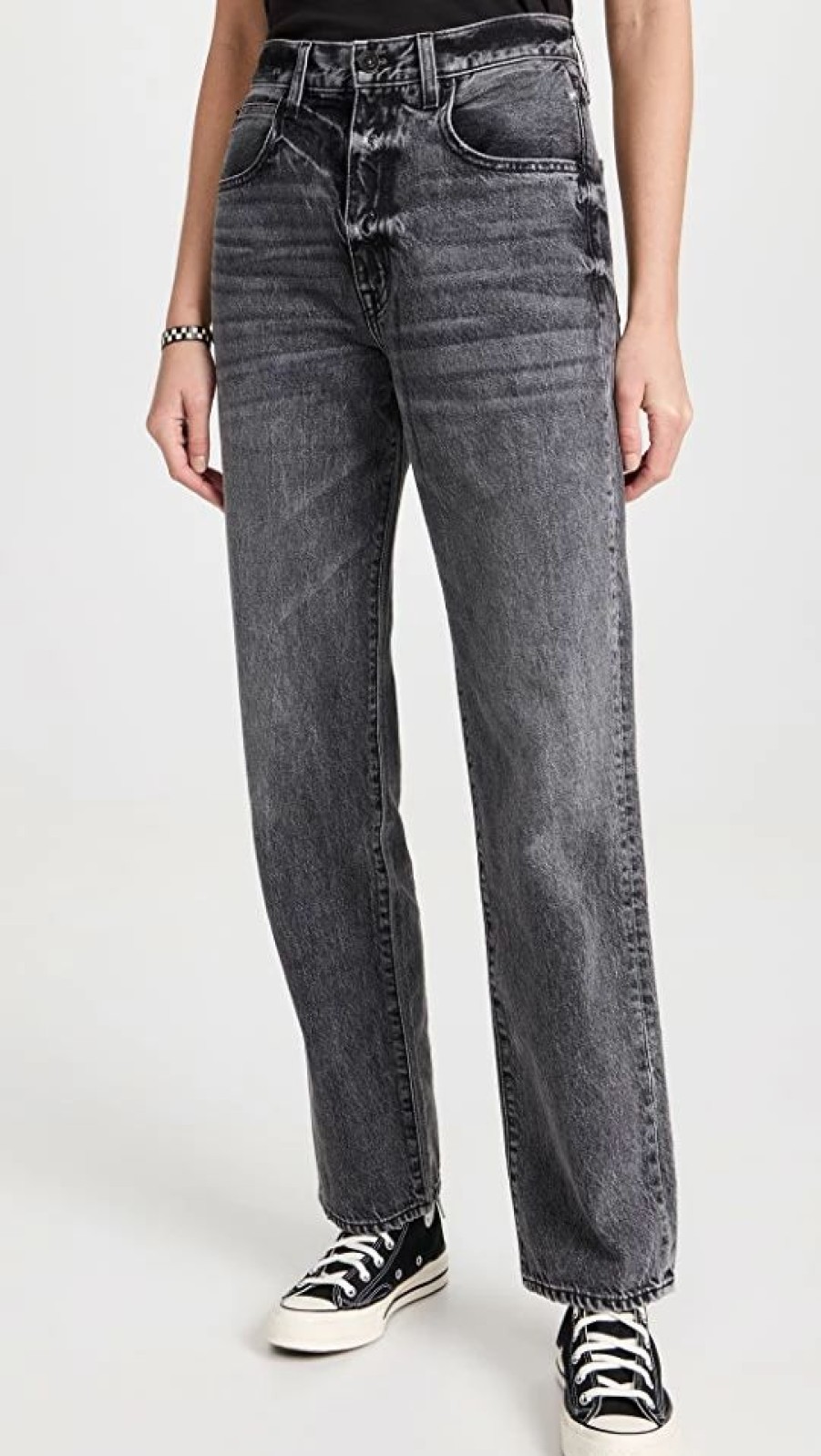 Distressed Jeans * | Coupon Slvrlake Brooklyn Jeans Black Coal