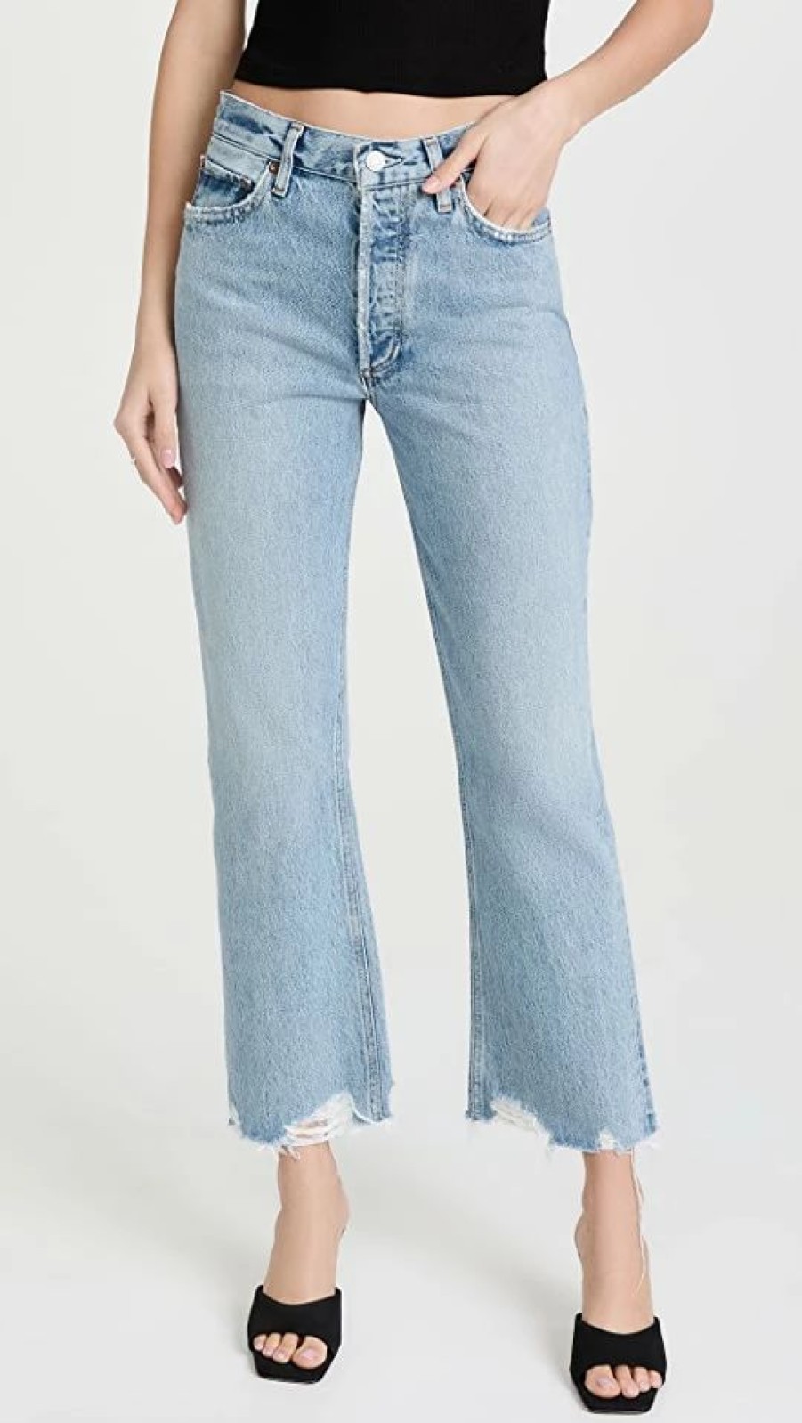 Distressed Jeans * | Best Sale Agolde Relaxed Jeans Curio