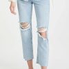 Distressed Jeans * | Deals Paige Noella Straight Jeans Doretta Destructed