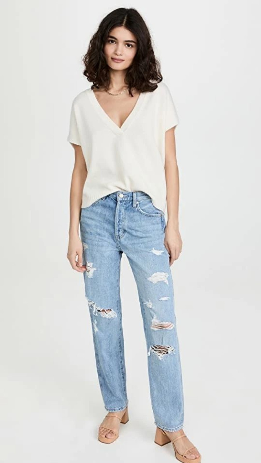 Distressed Jeans * | Brand New Pistola Denim Jen Slouchy Boyfriend Jeans Primrose Distressed