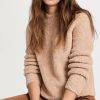 Turtle & Mock Necks * | New Vince Teddy Raglan Sweater Desert Clay