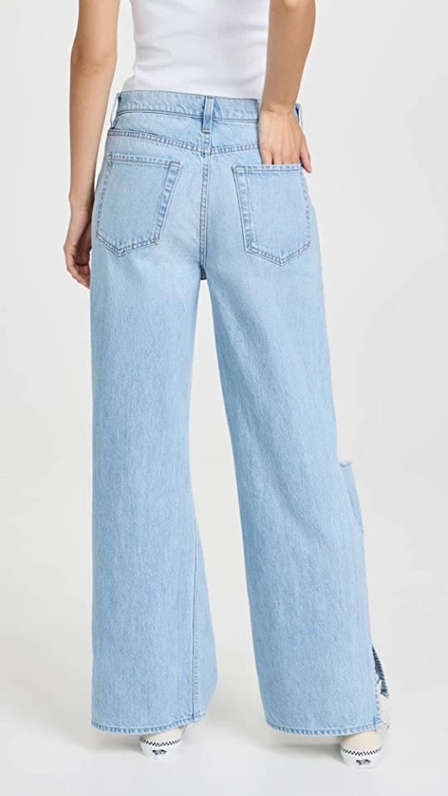 Distressed Jeans * | Flash Sale Mother Snacks! The Fun Dip Puddle Slice Jeans Lots Of Nibbles