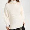 Turtle & Mock Necks * | Outlet Simone Rocha Signature Sleeve Turtleneck Sweater Ivory/Pearl/Clear