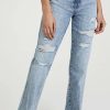 Distressed Jeans * | Flash Sale Veronica Beard Jean Dylan High Rise Jeans Pebble Stone