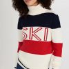 Turtle & Mock Necks * | Buy Perfect Moment Frostine Sweater Red/Snow White/Navy